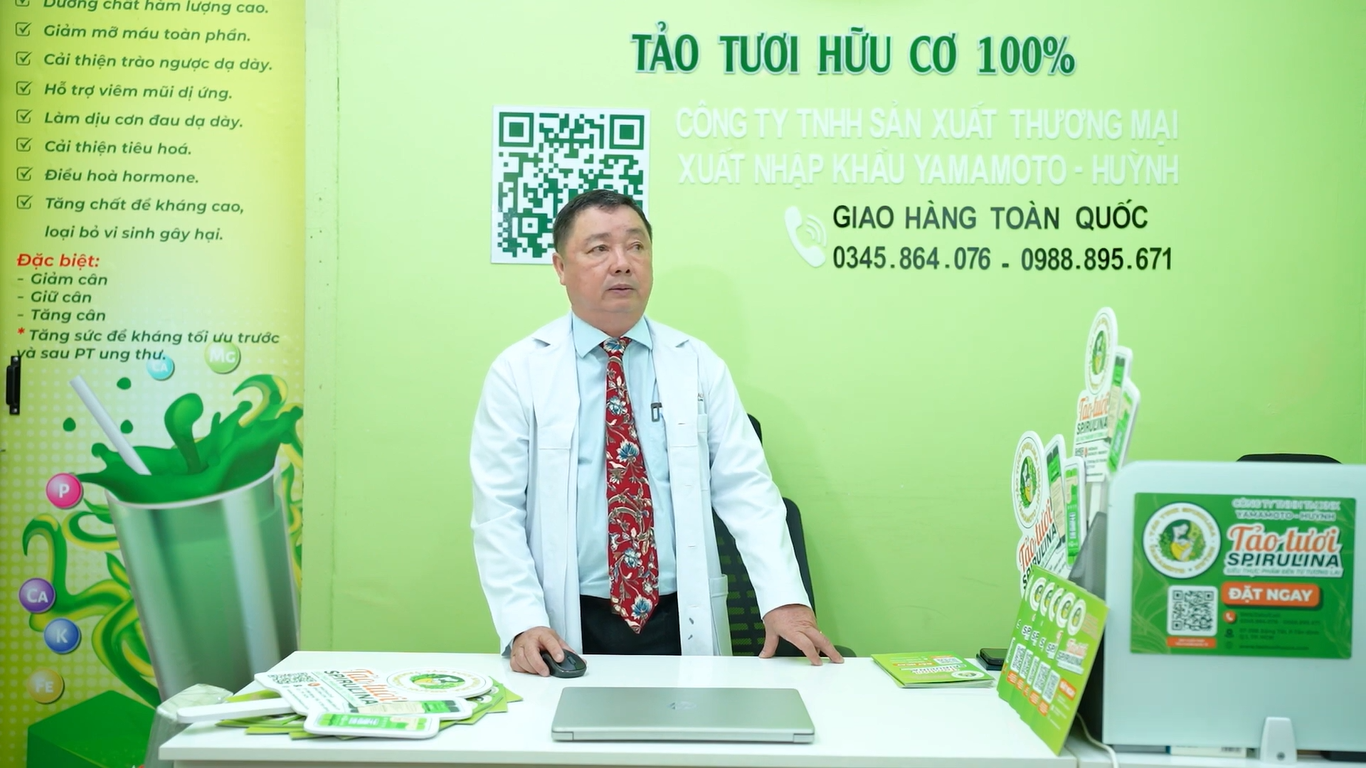 Chia sẻ của Bác sĩ Nghĩa về Tảo Xoắn tươi Spirulina ( Phần 2 )