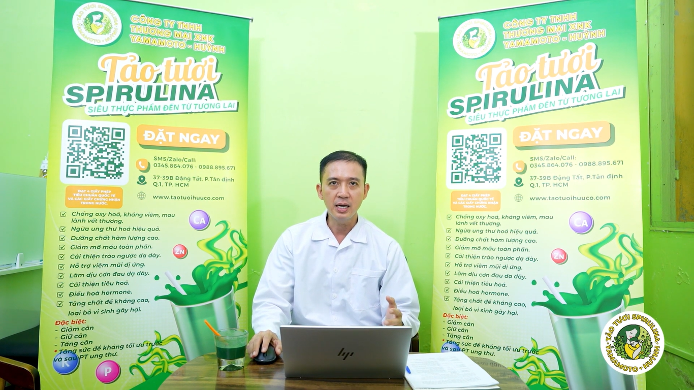 Chia sẻ của Bác sĩ Trung về Tảo Xoắn tươi Spirulina ( Phần 2 )